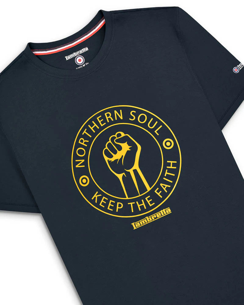Northern Soul Tee - Navy