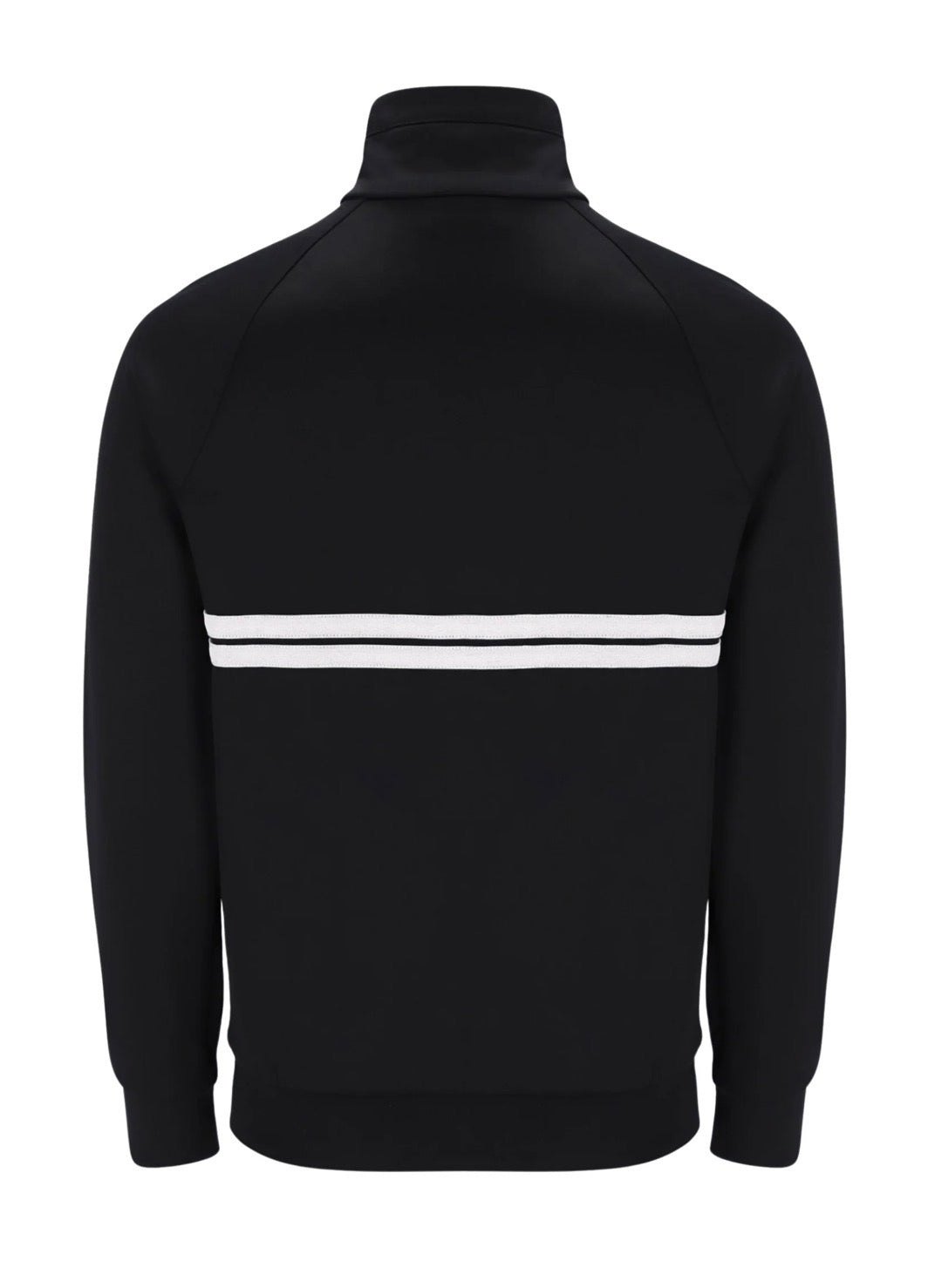 Mens Sergio Tacchini Black/White New Dallas Track Top