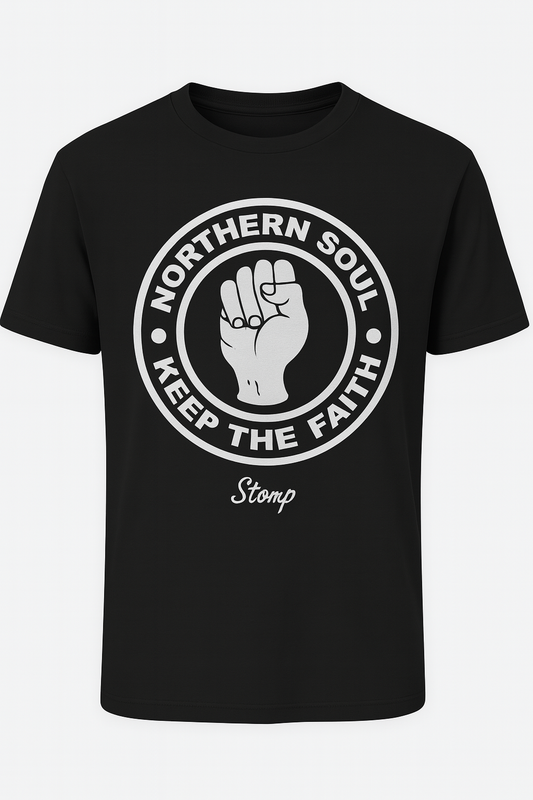 Northern Soul T Shirt - Black