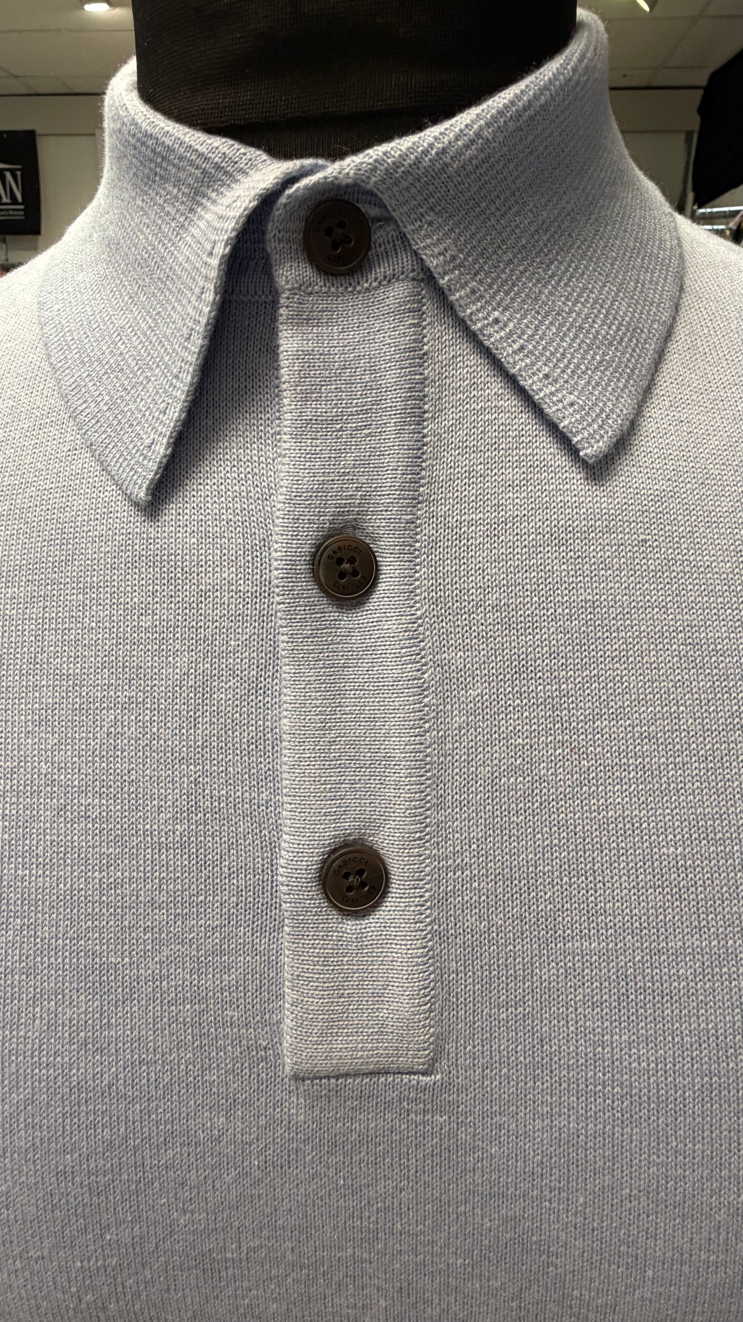 Gabicci Vintage Jackson Short Sleeve Plain Knitted Polo - Dusk