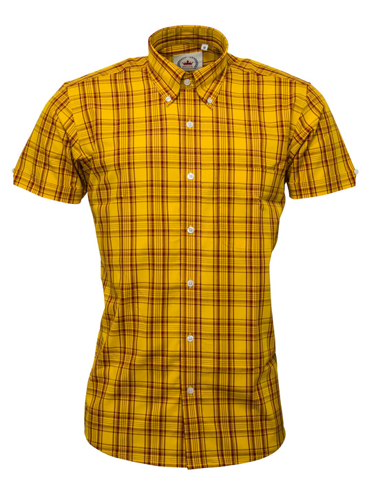 Relco Mustard Check Shirt - CK47