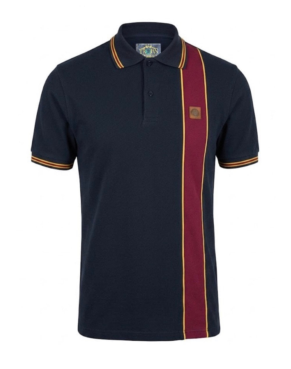 Stripe Front Pique Polo TR/9131 - Navy