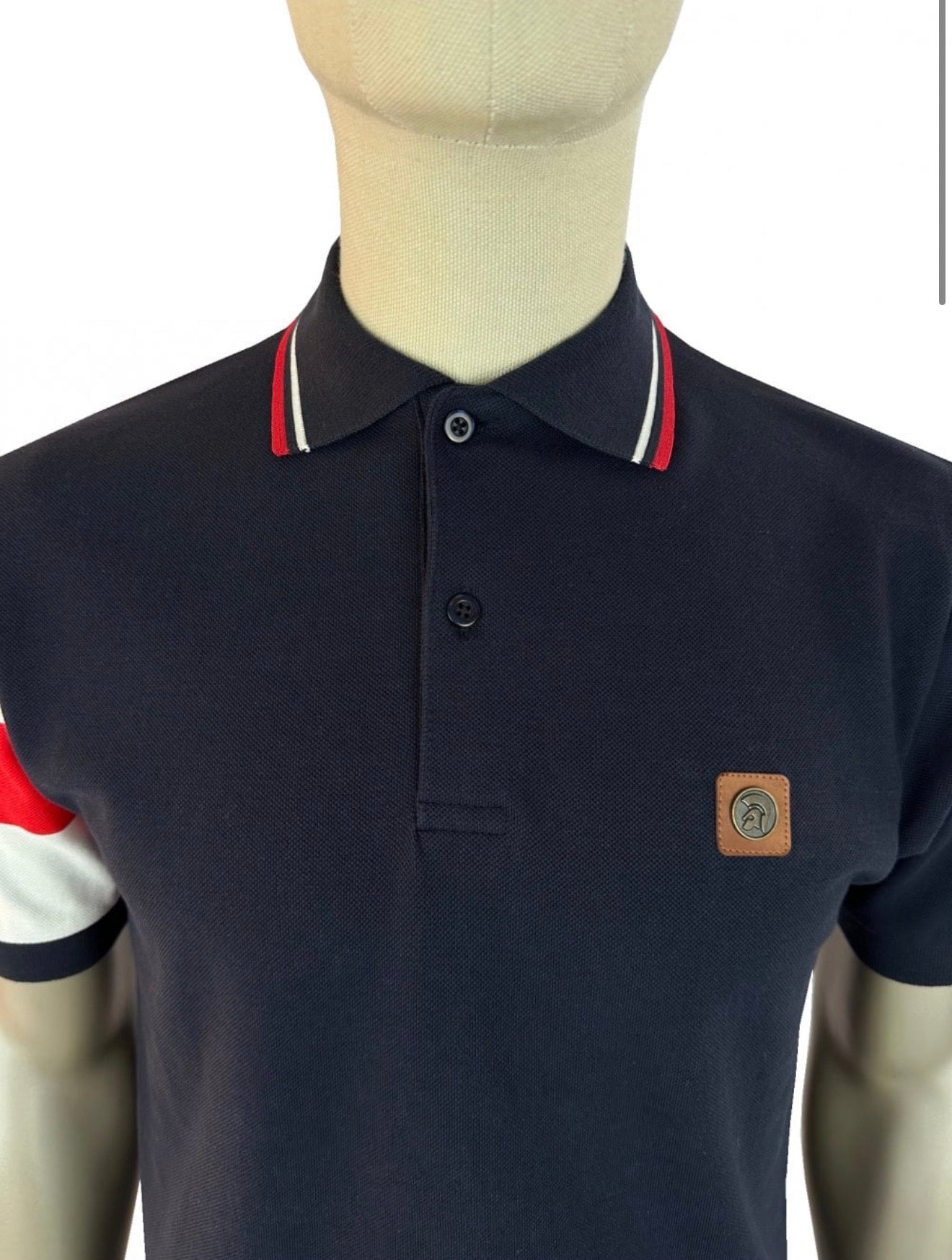 Flag Sleeve Pique Polo - England - TR9083