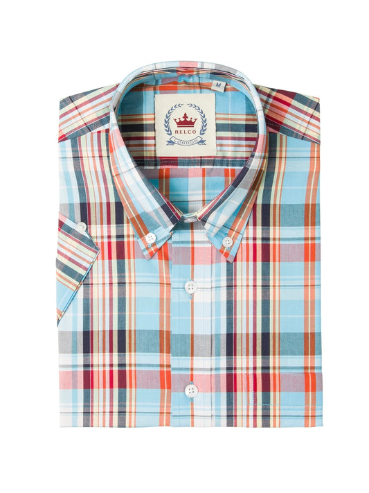 Relco Limited Edition Check Shirt Sky Blue - STCK32