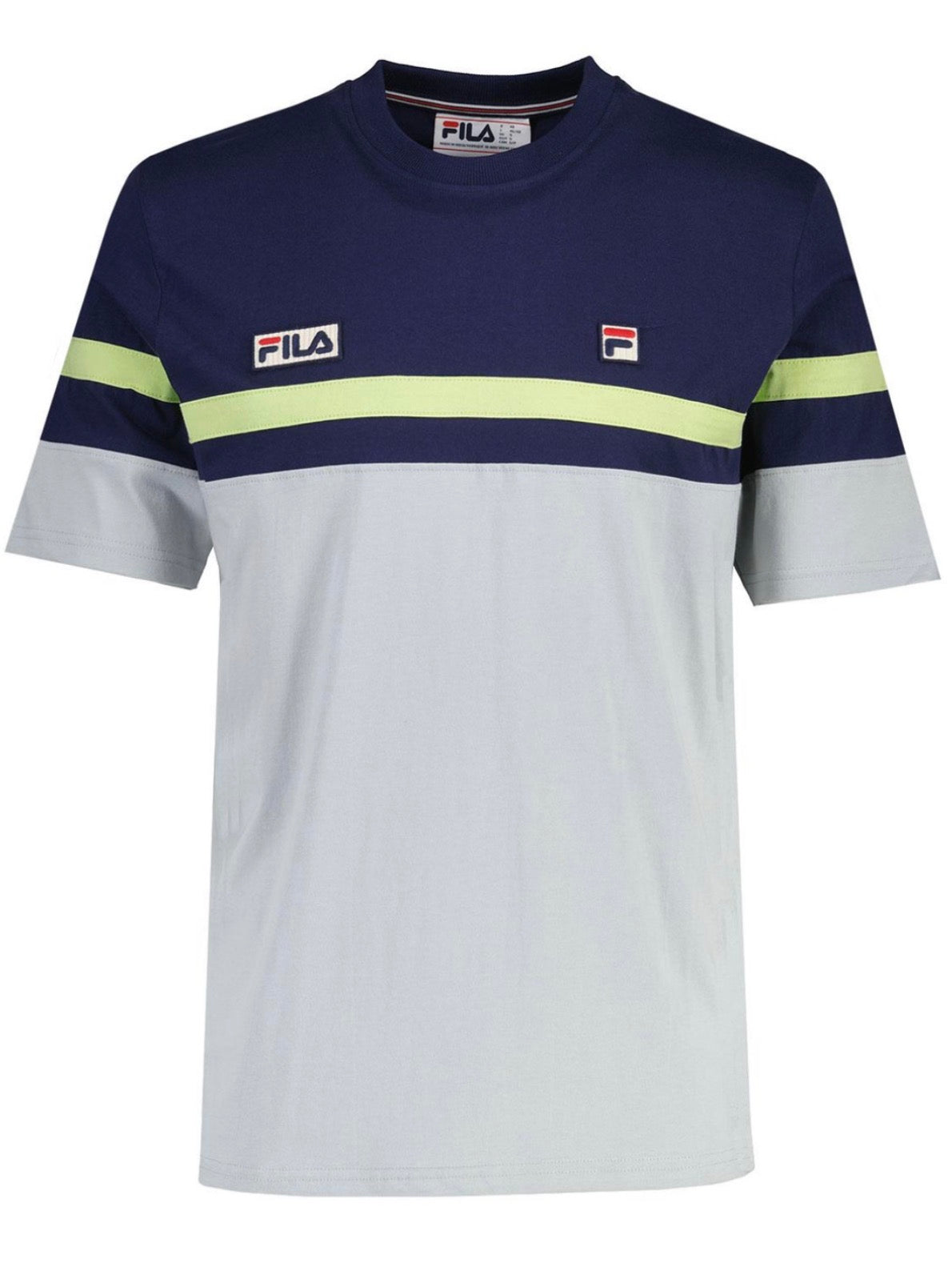 Duncan Fila Vintage Cut & Sew Stripe Crew Tee (FN)