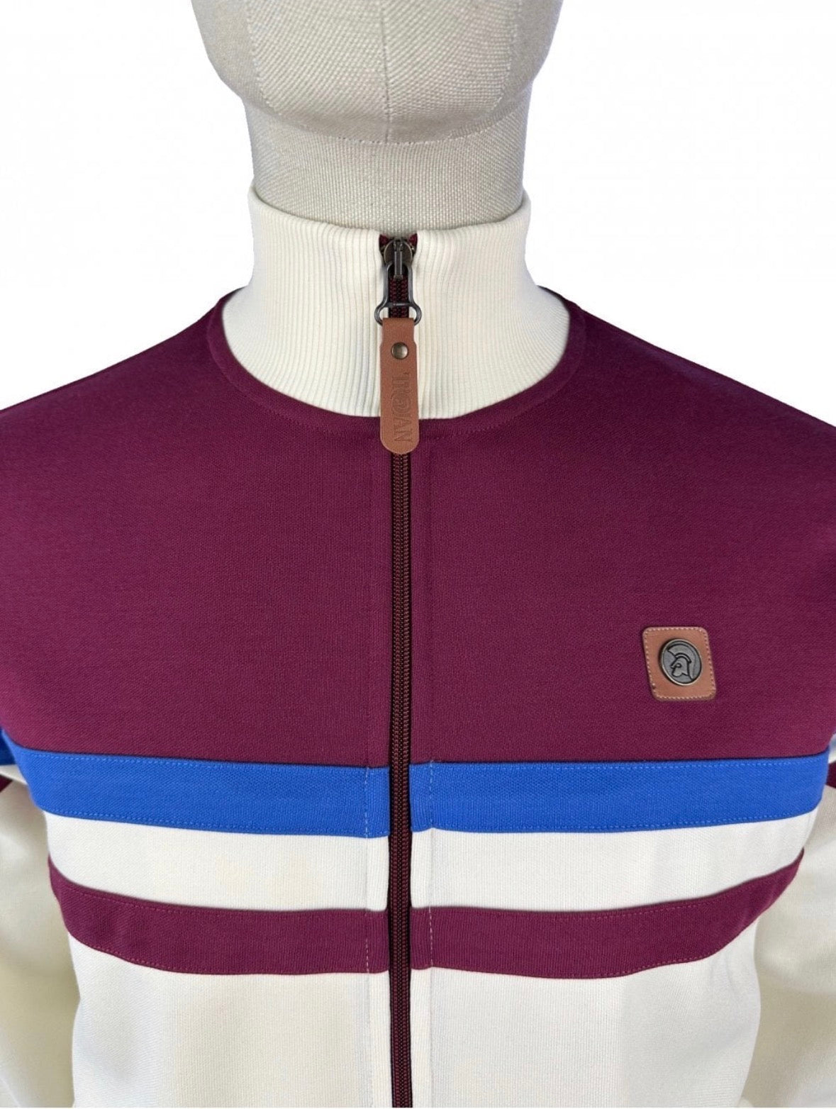 Panel Stripe Track Top TR/9000 - Ecru