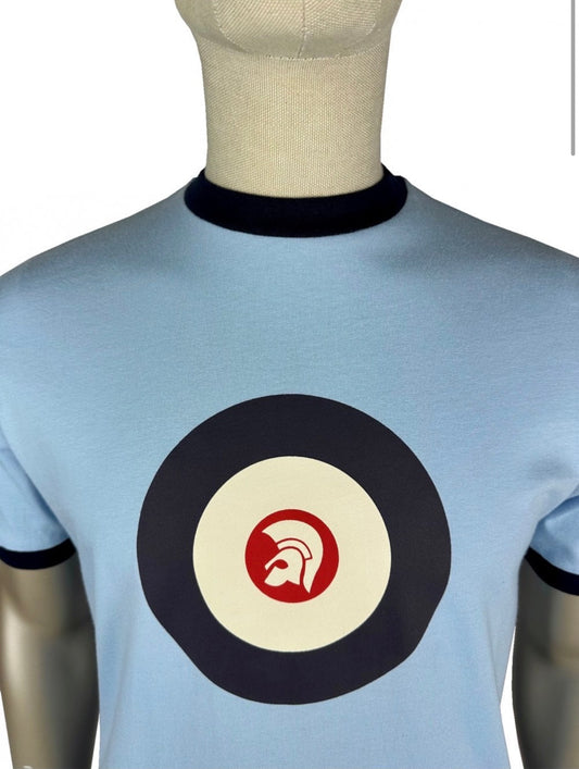 Trojan Target Ringer Tee - Powder
