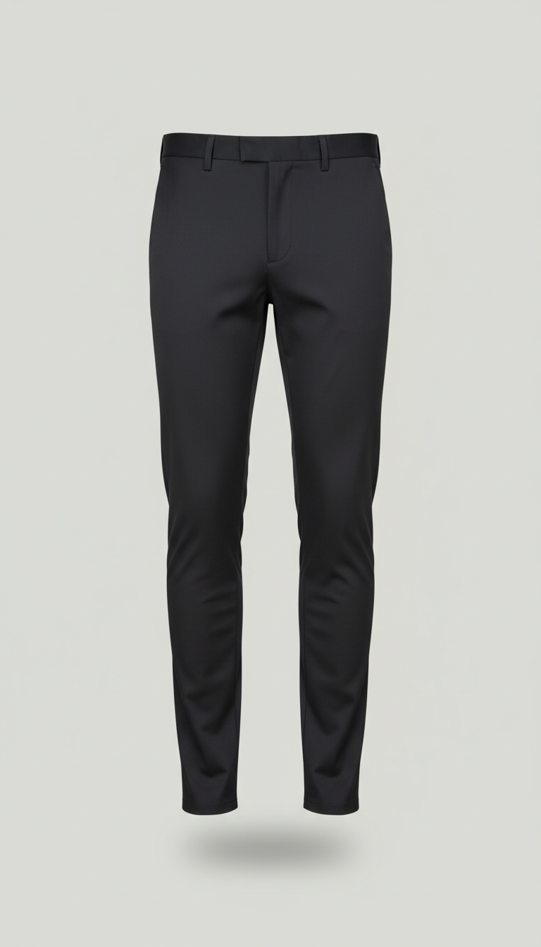 Slate Black Slim-Fit Trousers