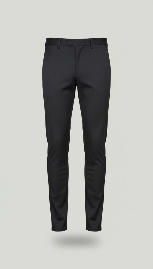Slate Black Slim-Fit Trousers