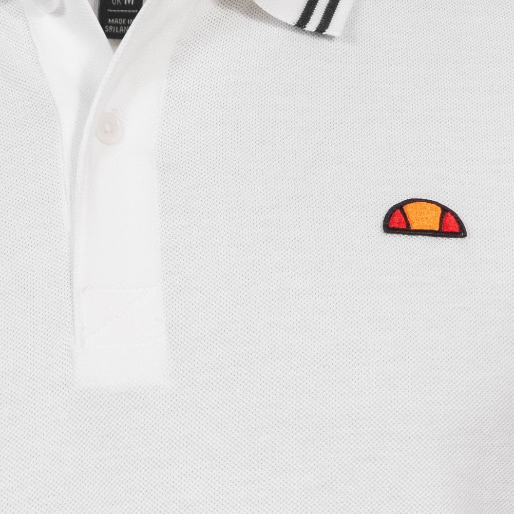 Ellesse Dioran Twin Tipped Men Polo Shirt SBS22445- White / Black