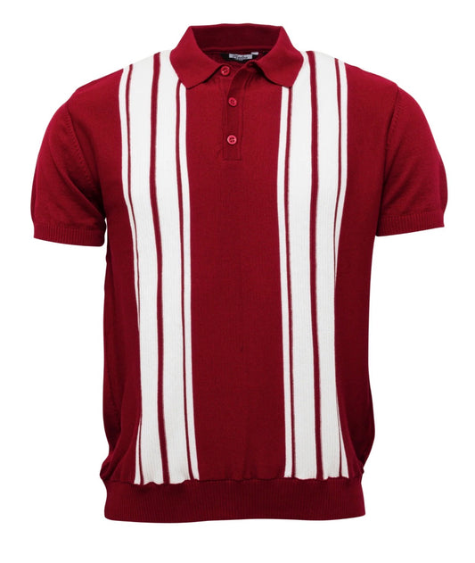 Men’s Knitted Polo vs-3 - Burgundy