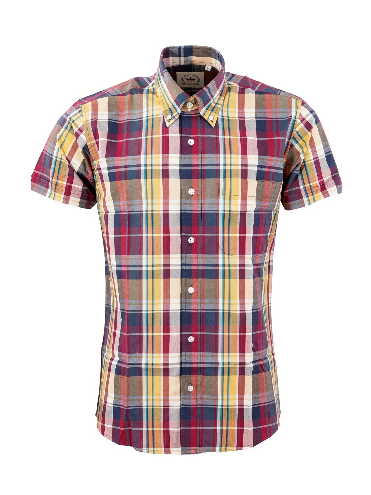 Relco Purple & Yellow Check Shirt - CK69