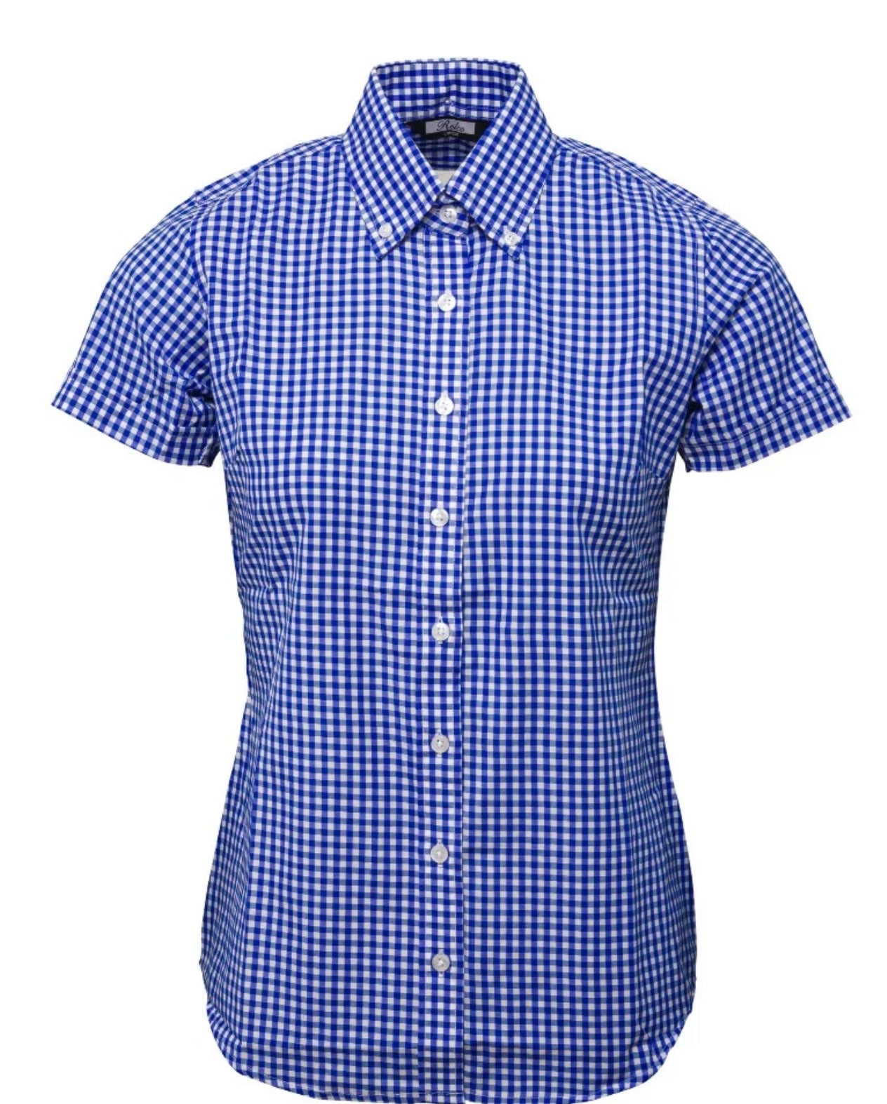 Relco Ladies Gingham Shirt - Blue