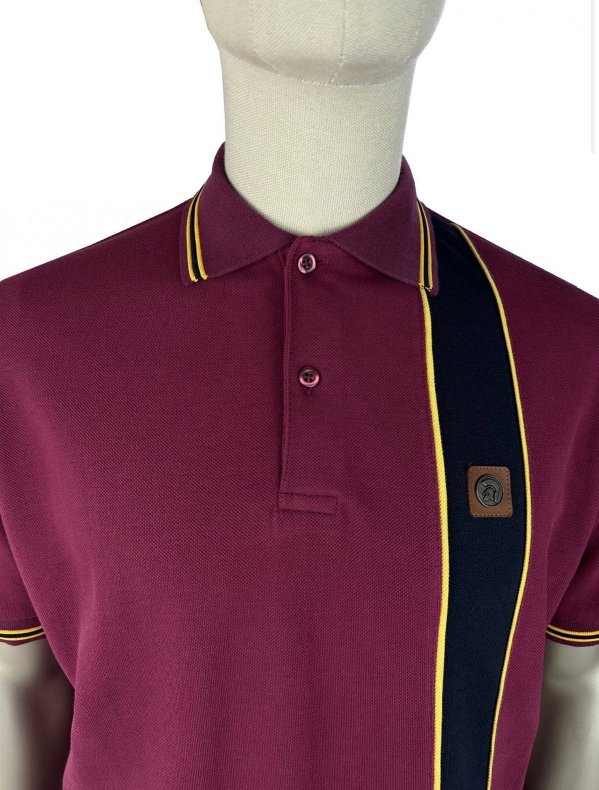 Stripe Front Pique Polo TR/9131 - Port