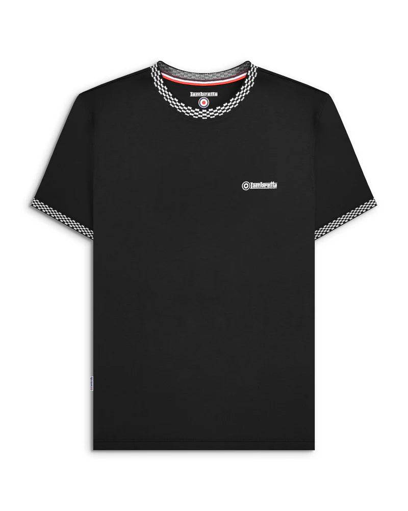 Lambretta - Two Tone Ringer Tee - Black