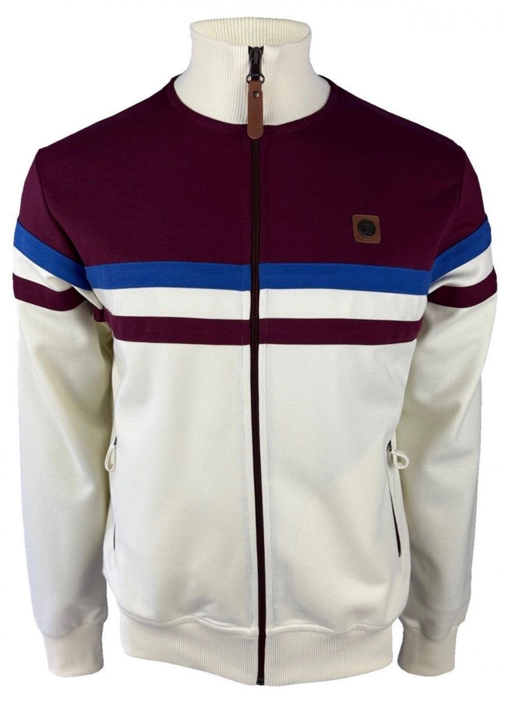 Panel Stripe Track Top TR/9000 - Ecru