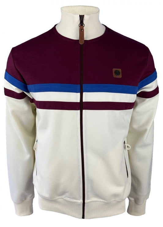 Panel Stripe Track Top TR/9000 - Ecru