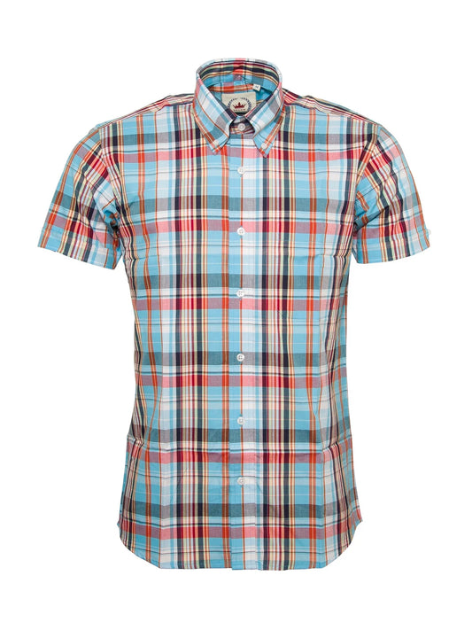 Relco Limited Edition Check Shirt Sky Blue - STCK32