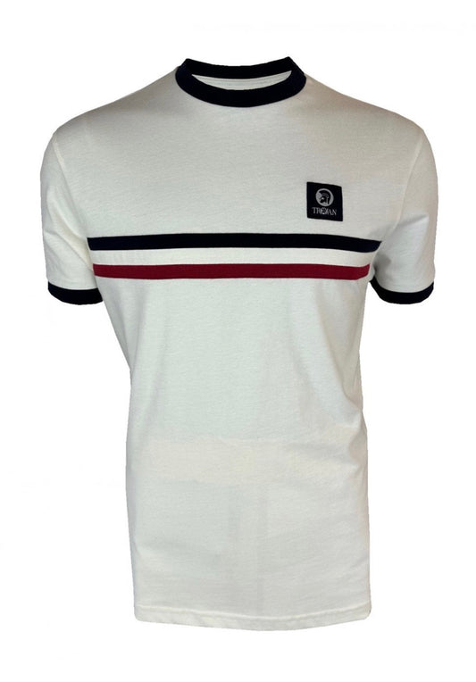Stripe Front Tee - ECRU TR/9085
