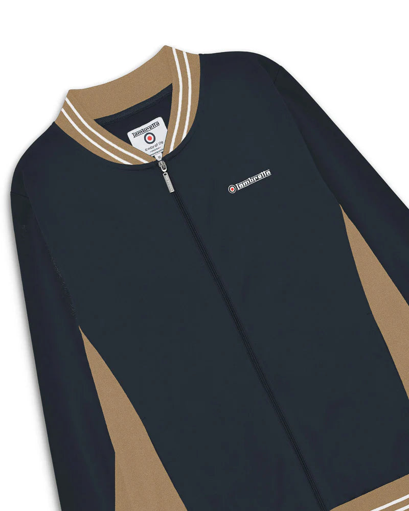 Vintage Track Top - Navy / Cashew / White