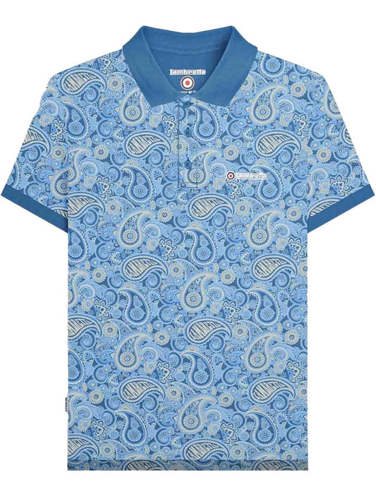 Paisley Brand Polo - Dark Blue / Wood Ash