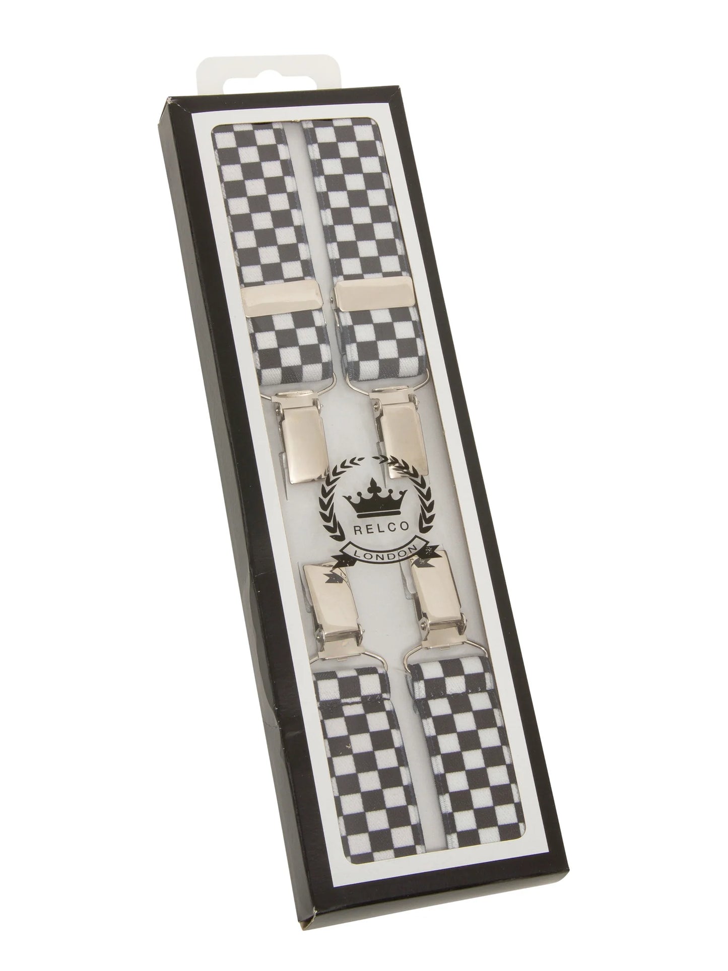Braces with Buckle - Black & White