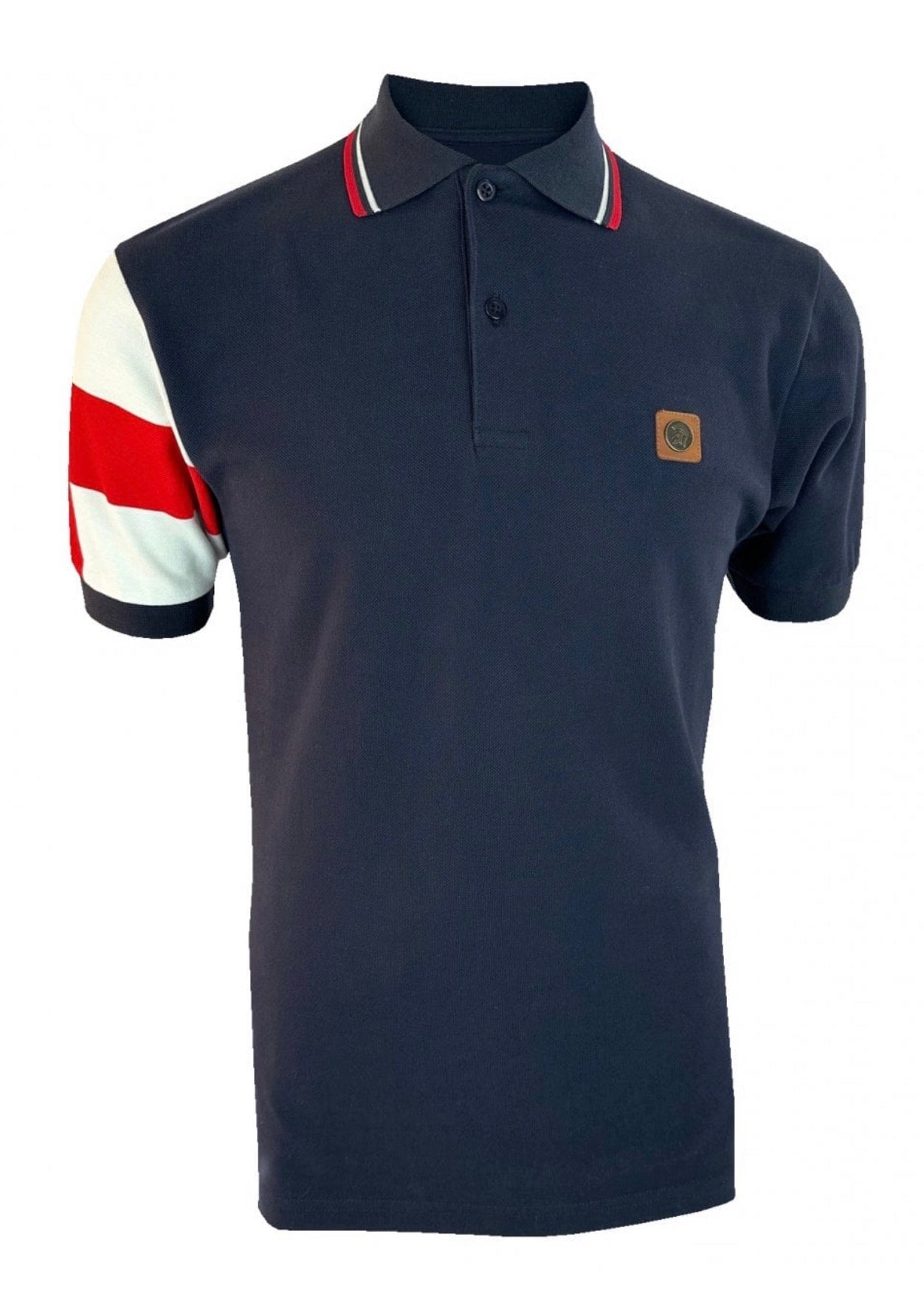 Flag Sleeve Pique Polo - England - TR9083