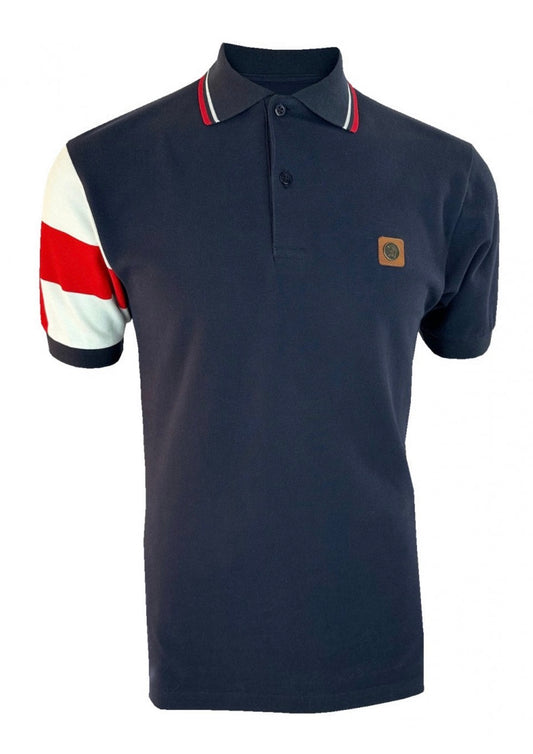 Flag Sleeve Pique Polo - England - TR9083