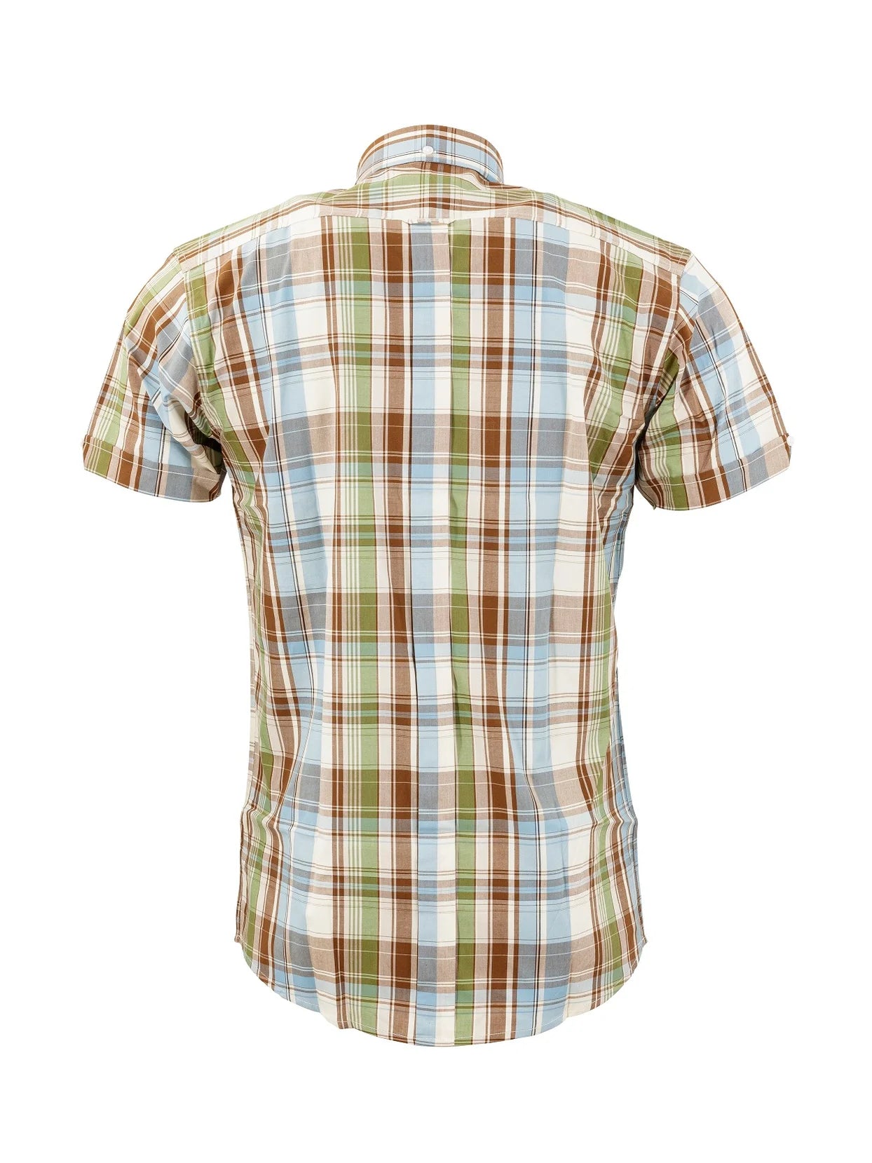 Relco Sky, Green and Brown Check Shirt - CK70