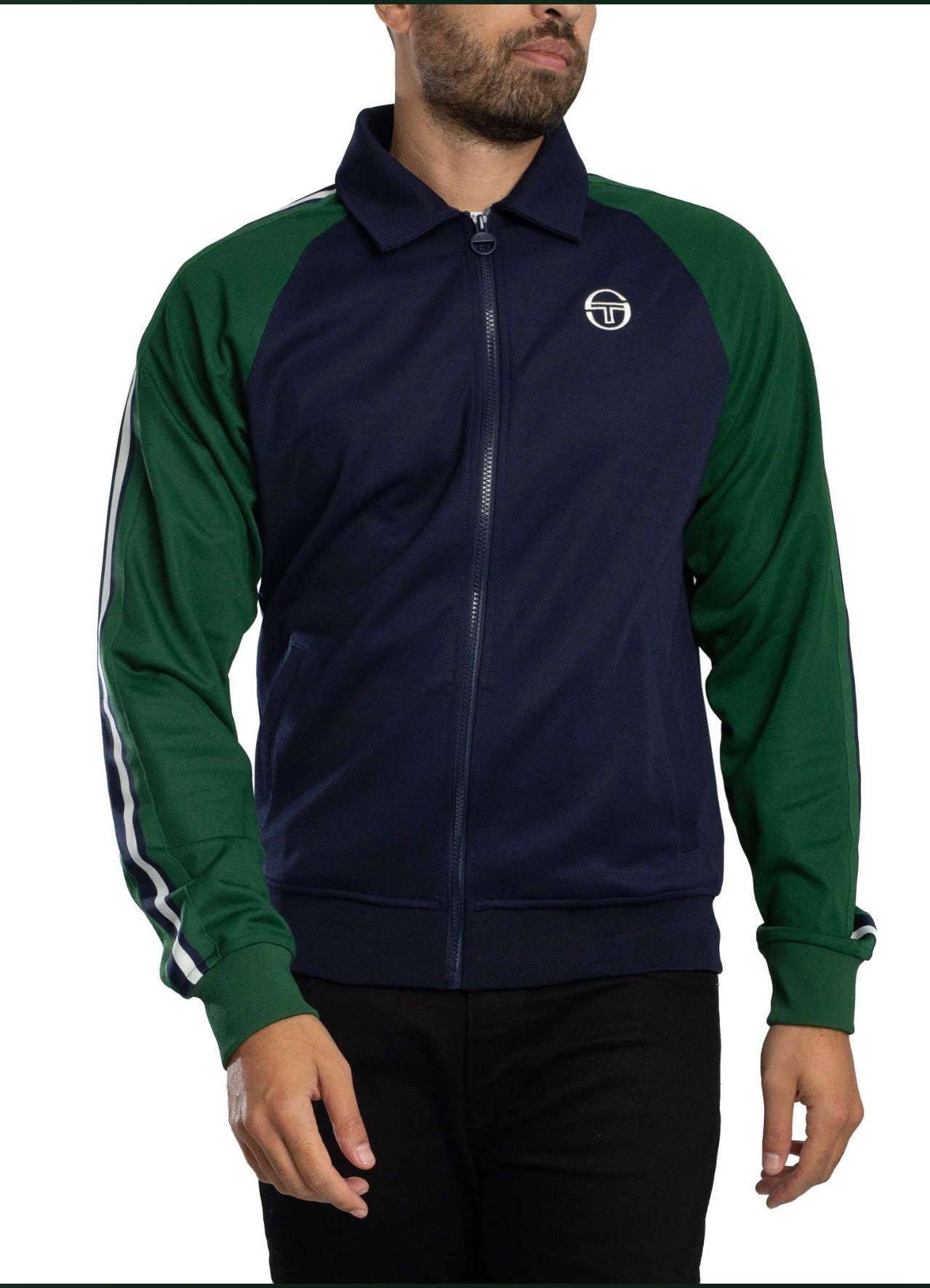Sergio Tacchini Renshaw Track Jacket - Maritime Blue/Eden