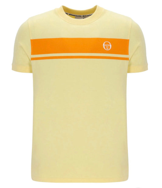 Sergio Tacchini Master Regular Fit Short Sleeve T-Shirt - Pale Banana / Autumn Glory