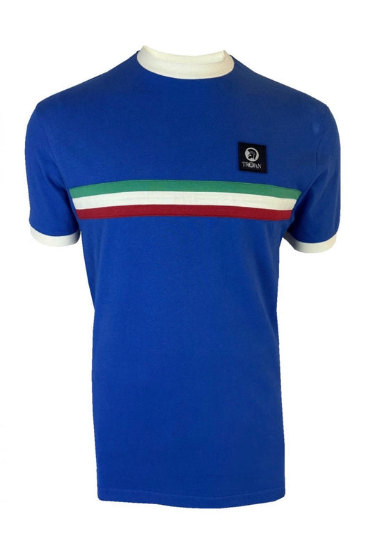 Stripe Front Tee - Cobalt TR/9085