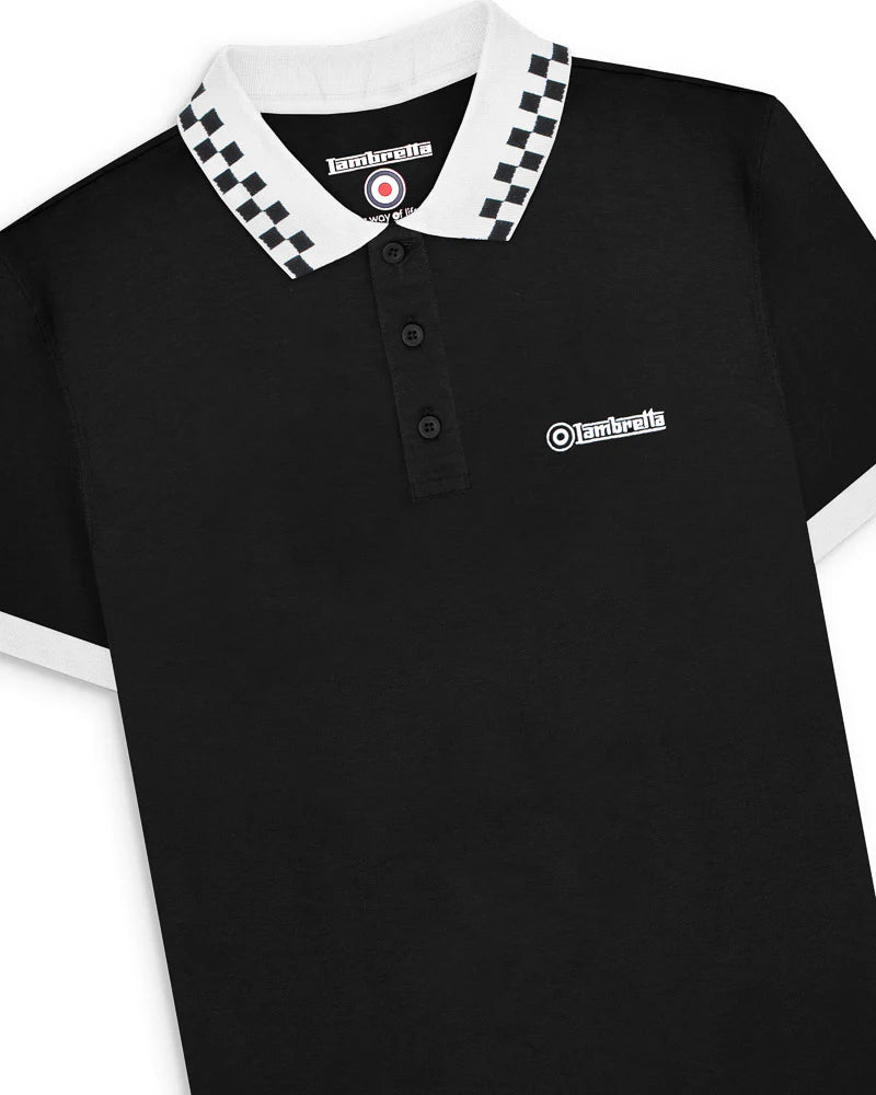 Lambretta Checker Collar Polo