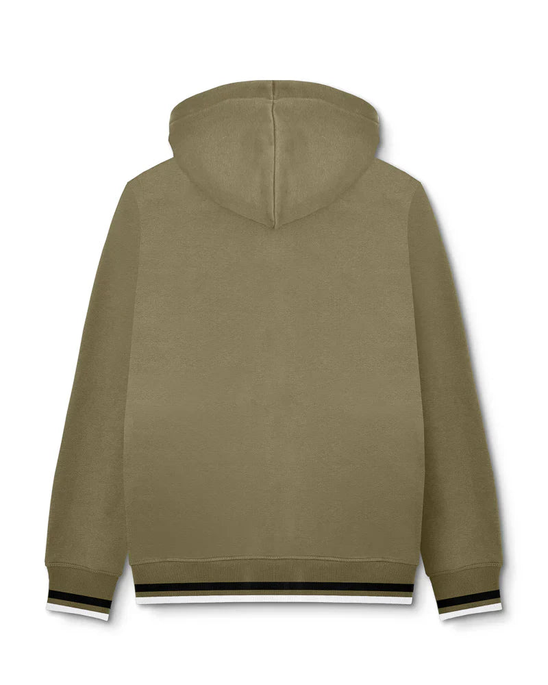 Full Zip Hoody - khaki / Black