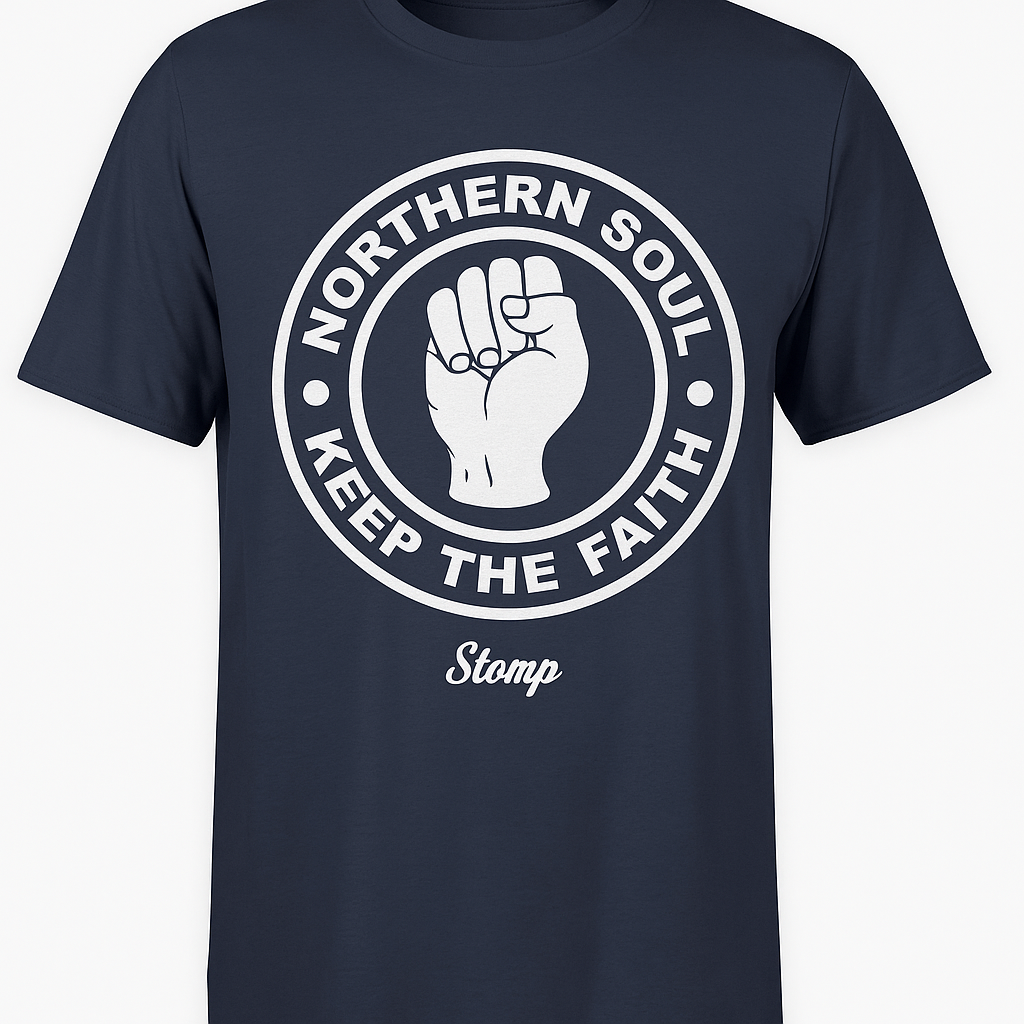 Northern Soul T Shirt - Navy