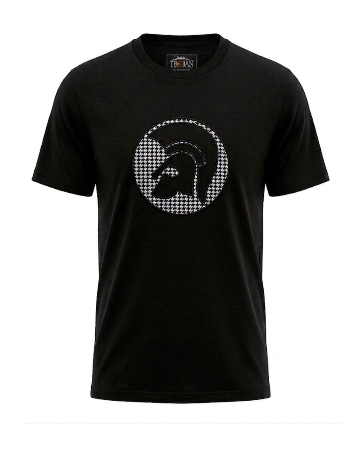 Applique Houndstooth Jacquard Tee TR/9138 - Black