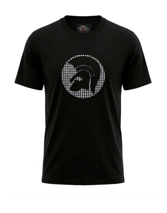 Applique Houndstooth Jacquard Tee TR/9138 - Black