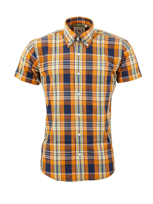 Relco Orange Check Shirt - CK63