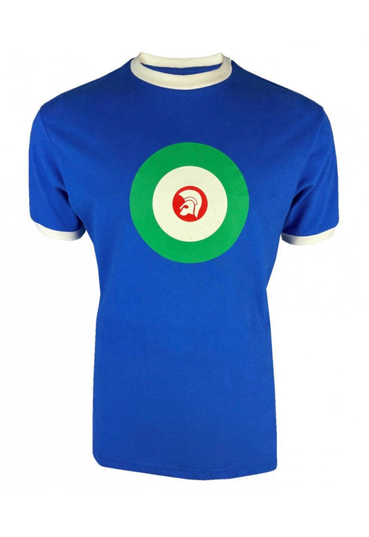 Trojan Target Ringer Tee - Cobalt