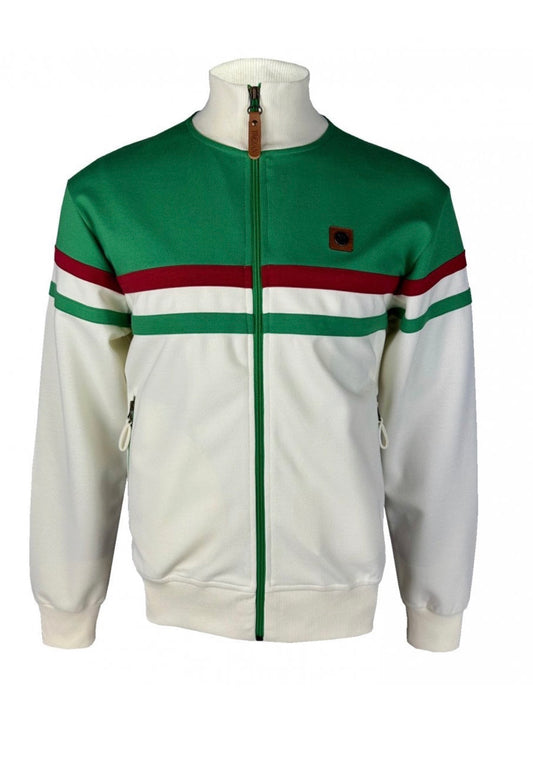 Panel Stripe Track Top - Emerald TR/9051