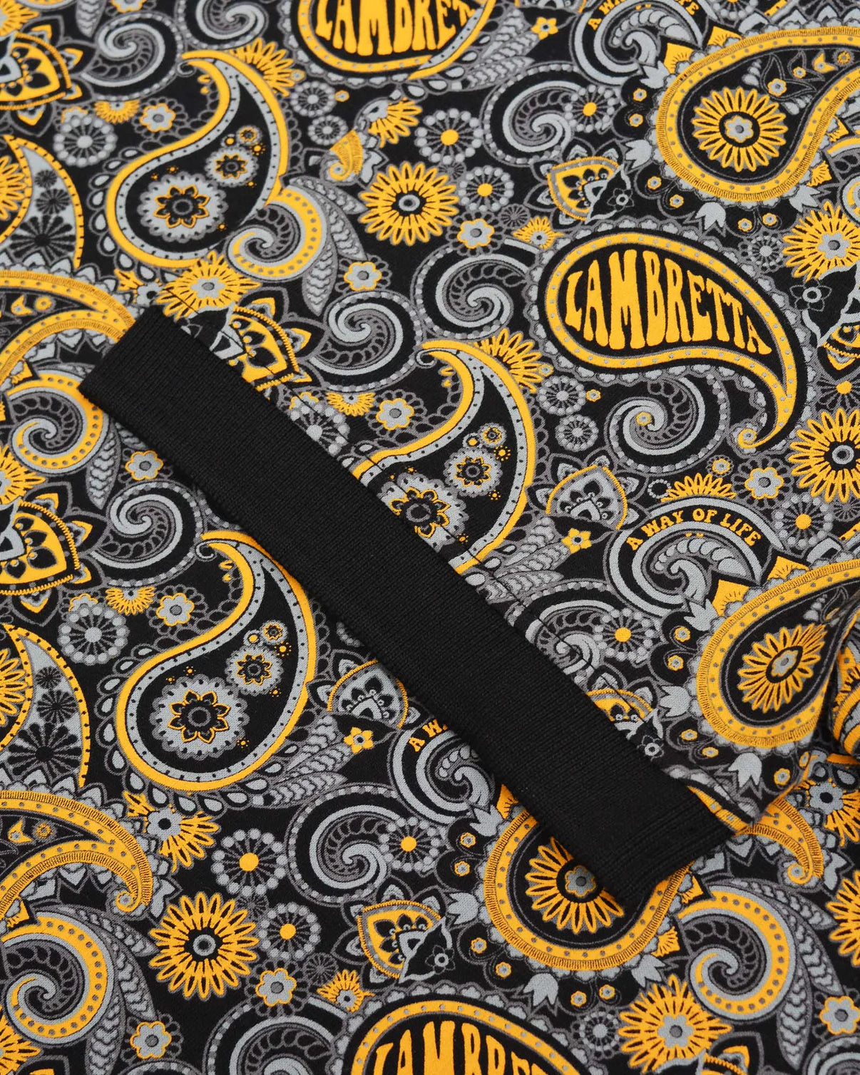 Paisley Brand Polo - Black / Gold