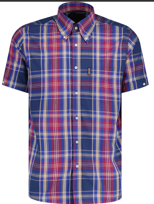 Trojan Check Shirt - port - TC1047