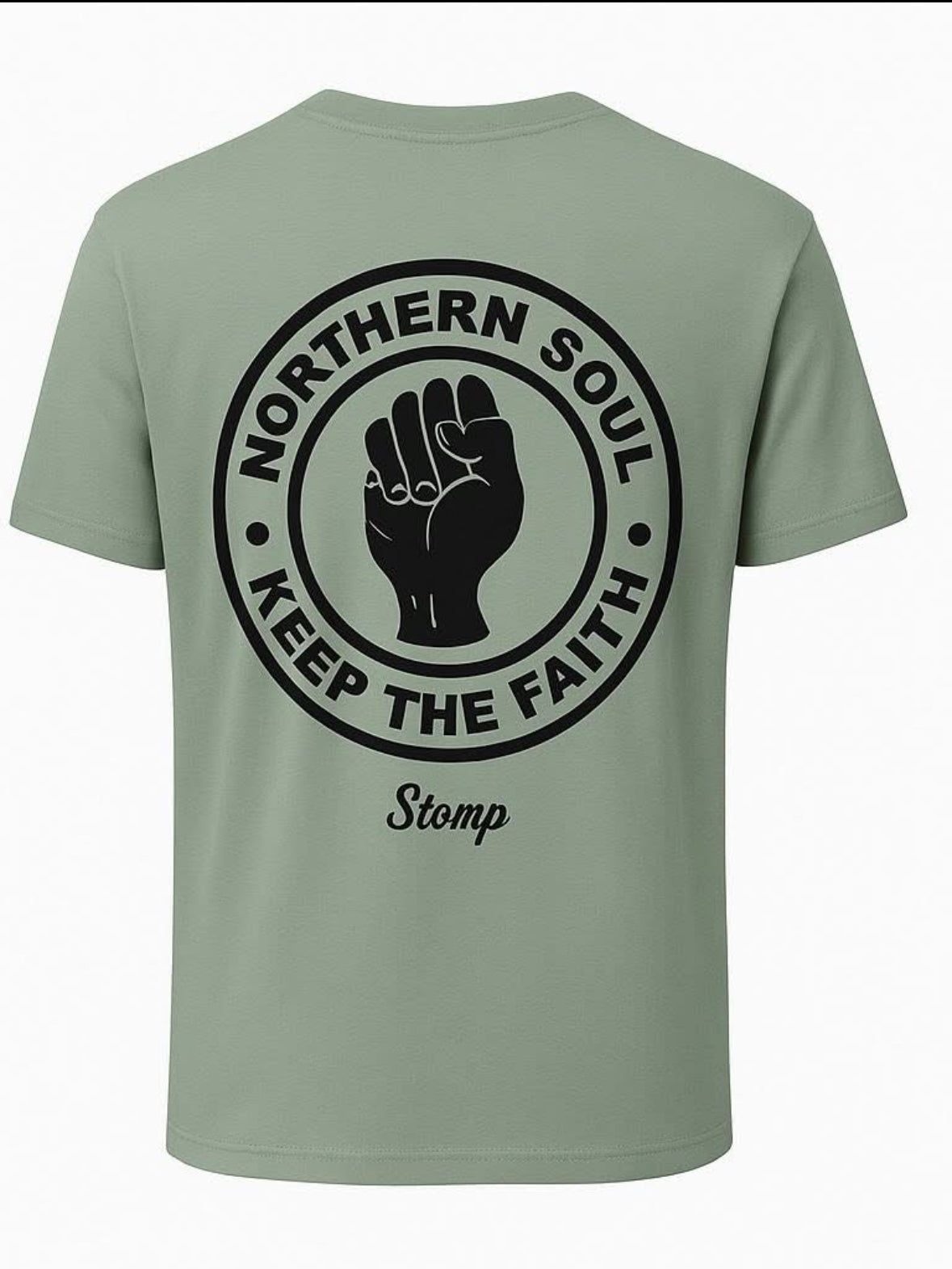 Northern Soul T Shirt - Sage