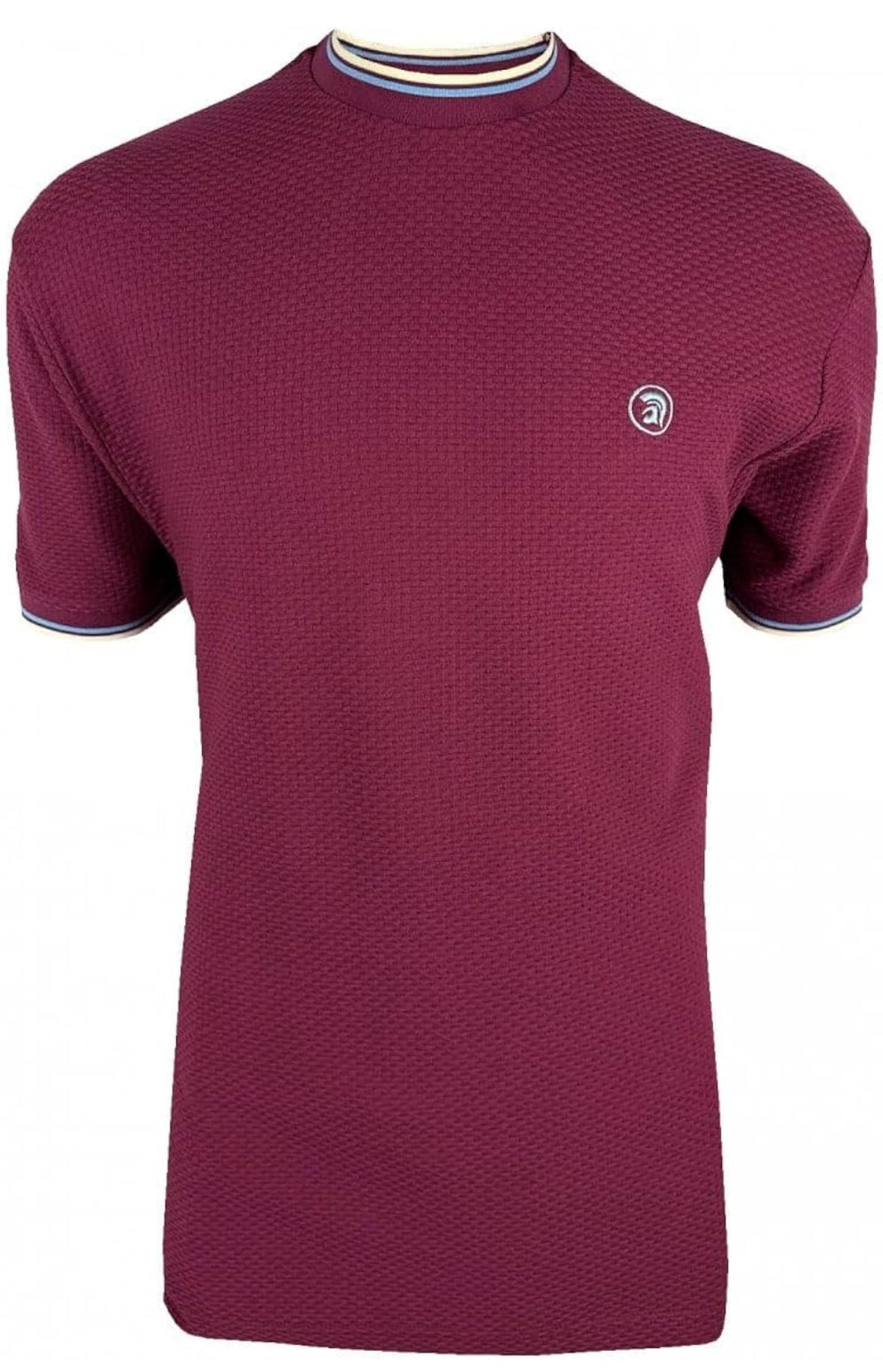 Twin Tipped Textured Tee - Port