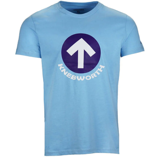 Knebworth - Arrow Circle Print T-Shirt Sky Blue
