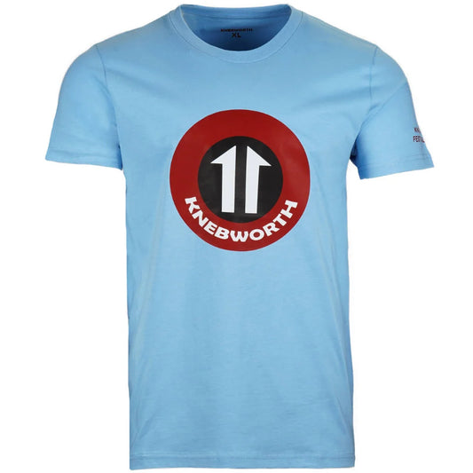 Knebworth - Daltry Arrow Print T-Shirt Sky Blue