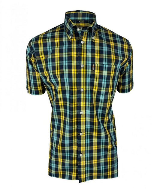 Trojan Check Shirt - Navy