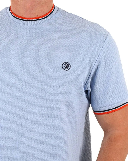 Twin Tipped Textured Tee - Powder