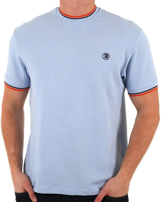 Twin Tipped Textured Tee - Powder