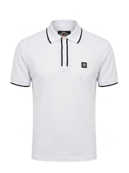 Mono Ottoman Rib Polo TR/9126 - White